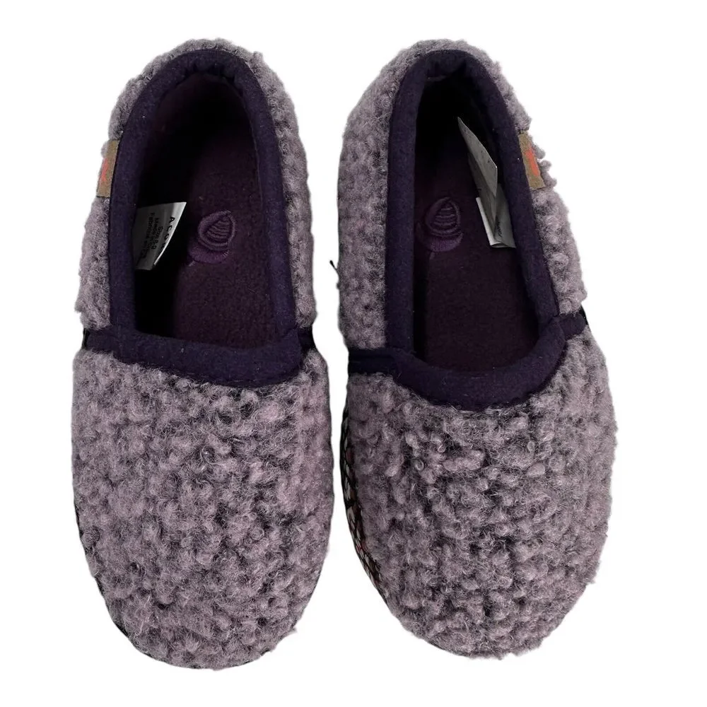 Acorn Kids'‎ Slippers L'il Woven Trim Moc Iris (purple) 8-9 A19009IRS
